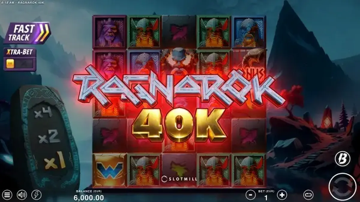 Interface de jogo do slot Demon's Gate com tema de fantasia sombria